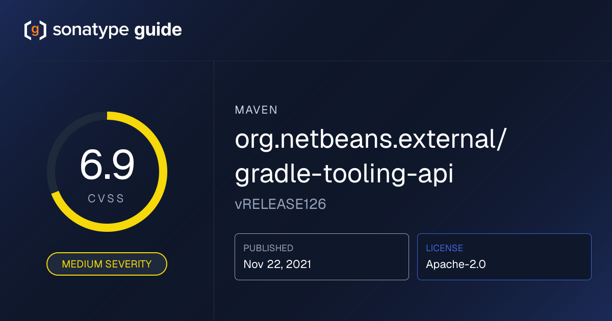org.netbeans.external/gradle-tooling-api R… | Sonatype Guide